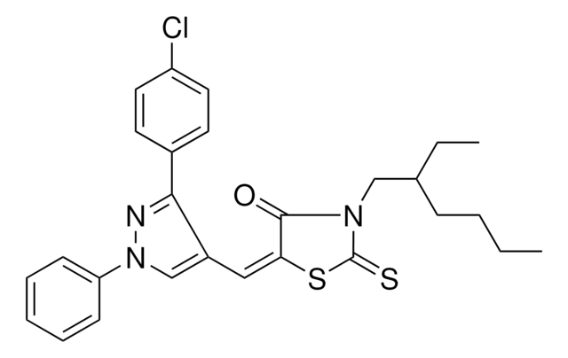 (5E)-5-{[3-(4-CHLOROPHENYL)-1-PHENYL-1H-PYRAZOL-4-YL]METHYLENE}-3-(2-ETHYLHEXYL)-2-THIOXO-1,3-THIAZOLIDIN-4-ONE AldrichCPR