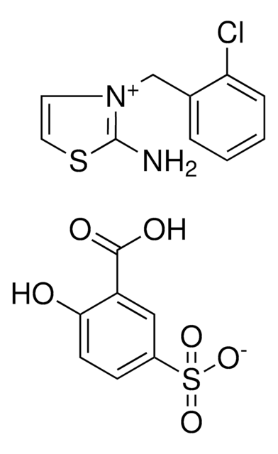 2-AMINO-3-(2-CHLOROBENZYL)-1,3-THIAZOL-3-IUM 3-CARBOXY-4-HYDROXYBENZENESULFONATE AldrichCPR