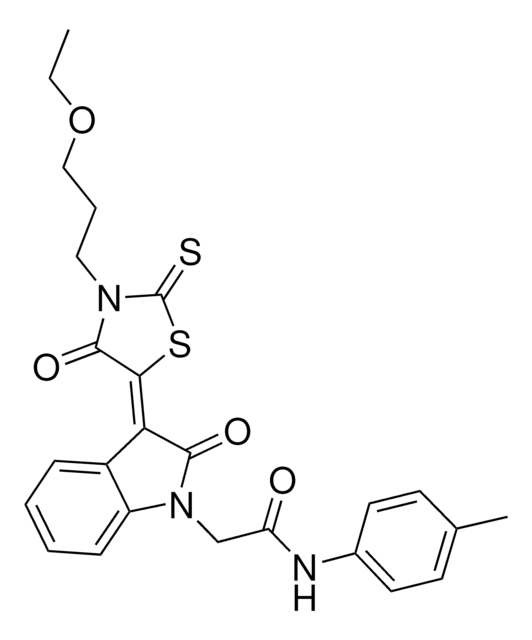 2-{(3Z)-3-[3-(3-ETHOXYPROPYL)-4-OXO-2-THIOXO-1,3-THIAZOLIDIN-5-YLIDENE]-2-OXO-2,3-DIHYDRO-1H-INDOL-1-YL}-N-(4-METHYLPHENYL)ACETAMIDE AldrichCPR