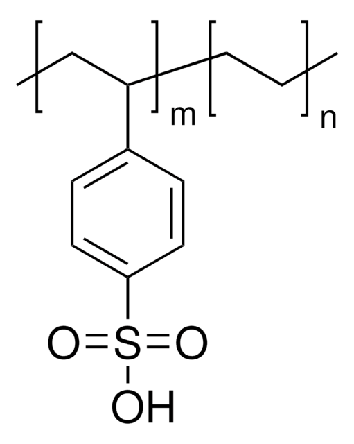 Poly(styrene-ran-ethylene), sulfonated, cross-linkable solution