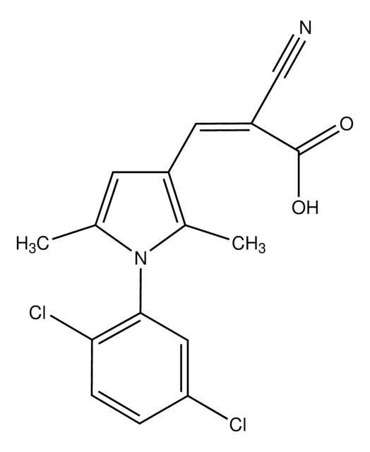 (2Z)-2-Cyano-3-[1-(2,5-dichlorophenyl)-2,5-dimethyl-1H-pyrrol-3-yl]acrylic acid