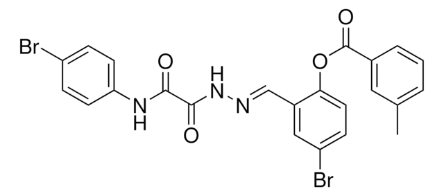 4-BR-2-(2-((4-BROMOANILINO)(OXO)ACETYL)CARBOHYDRAZONOYL)PHENYL 3-METHYLBENZOATE AldrichCPR