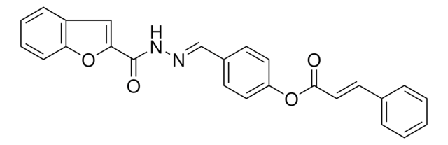 4-(2-(1-BENZOFURAN-2-YLCARBONYL)CARBOHYDRAZONOYL)PHENYL 3-PHENYLACRYLATE AldrichCPR