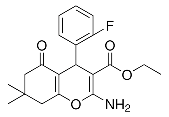 ETHYL 2-AMINO-4-(2-FLUOROPHENYL)-7,7-DIMETHYL-5-OXO-5,6,7,8-TETRAHYDRO-4H-CHROMENE-3-CARBOXYLATE AldrichCPR