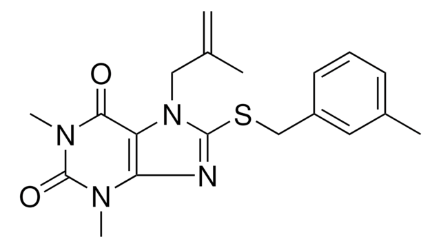 1,3-DIMETHYL-8-[(3-METHYLBENZYL)SULFANYL]-7-(2-METHYL-2-PROPENYL)-3,7-DIHYDRO-1H-PURINE-2,6-DIONE AldrichCPR