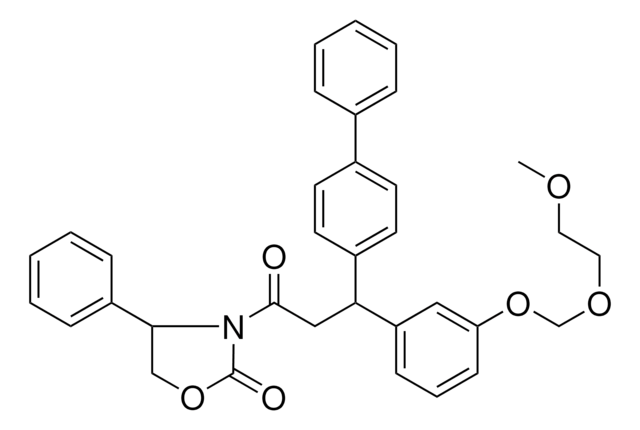 3-(3-[1,1'-BIPHENYL]-4-YL-3-{3-[(2-METHOXYETHOXY)METHOXY]PHENYL}PROPANOYL)-4-PHENYL-1,3-OXAZOLIDIN-2-ONE AldrichCPR