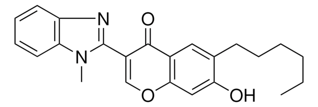 6-HEXYL-7-HYDROXY-3-(1-METHYL-1H-BENZOIMIDAZOL-2-YL)-CHROMEN-4-ONE AldrichCPR