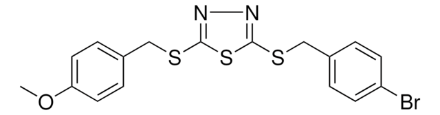 2-((4-BROMOBENZYL)SULFANYL)-5-((4-METHOXYBENZYL)SULFANYL)-1,3,4-THIADIAZOLE AldrichCPR