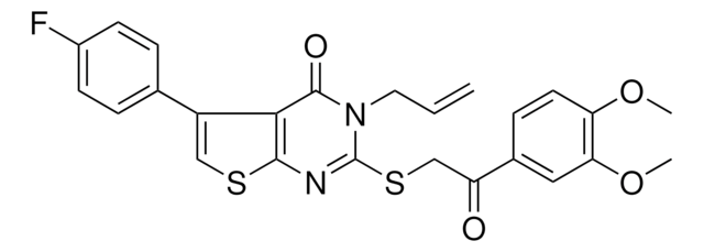 3-ALLYL-2-{[2-(3,4-DIMETHOXYPHENYL)-2-OXOETHYL]SULFANYL}-5-(4-FLUOROPHENYL)THIENO[2,3-D]PYRIMIDIN-4(3H)-ONE AldrichCPR