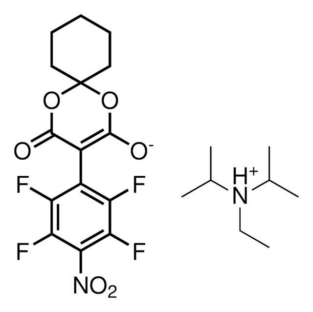 N-Ethyl-N-isopropylpropan-2-aminium 4-oxo-3-(2,3,5,6-tetrafluoro-4-nitrophenyl)-1,5-dioxaspiro[5.5]-undec-2-en-2-olate