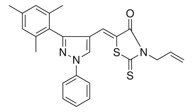 (5Z)-3-ALLYL-5-[(3-MESITYL-1-PHENYL-1H-PYRAZOL-4-YL)METHYLENE]-2-THIOXO-1,3-THIAZOLIDIN-4-ONE AldrichCPR