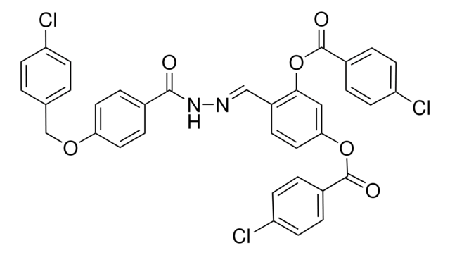 5-[(4-CHLOROBENZOYL)OXY]-2-[(E)-({4-[(4-CHLOROBENZYL)OXY]BENZOYL}HYDRAZONO)METHYL]PHENYL 4-CHLOROBENZOATE AldrichCPR