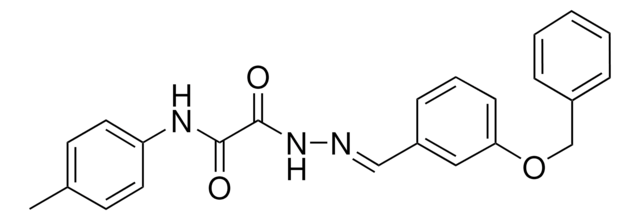 2-(2-(3-(BENZYLOXY)BENZYLIDENE)HYDRAZINO)-N-(4-METHYLPHENYL)-2-OXOACETAMIDE AldrichCPR