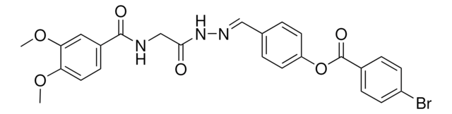 4-(2-(((3,4-DIMETHOXYBENZOYL)AMINO)AC)CARBOHYDRAZONOYL)PHENYL 4-BROMOBENZOATE AldrichCPR