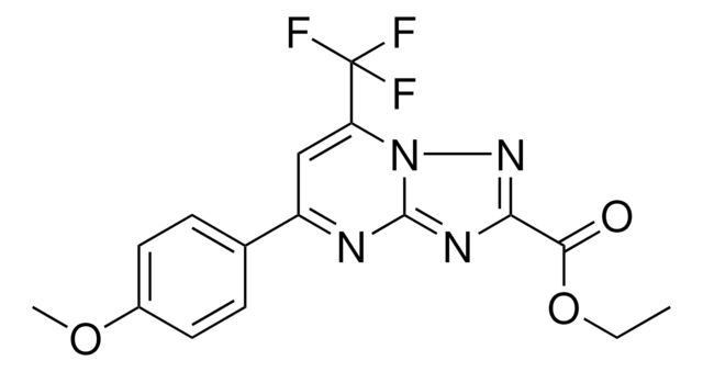 ETHYL 5-(4-METHOXYPHENYL)-7-(TRIFLUOROMETHYL)[1,2,4]TRIAZOLO[1,5-A]PYRIMIDINE-2-CARBOXYLATE AldrichCPR