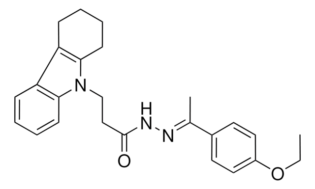 N'-[(E)-1-(4-ETHOXYPHENYL)ETHYLIDENE]-3-(1,2,3,4-TETRAHYDRO-9H-CARBAZOL-9-YL)PROPANOHYDRAZIDE AldrichCPR