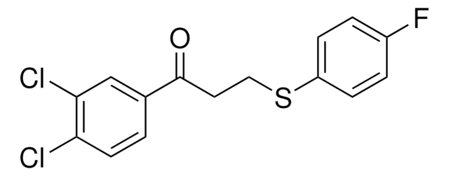 1-(3,4-DICHLOROPHENYL)-3-((4-FLUOROPHENYL)SULFANYL)-1-PROPANONE AldrichCPR