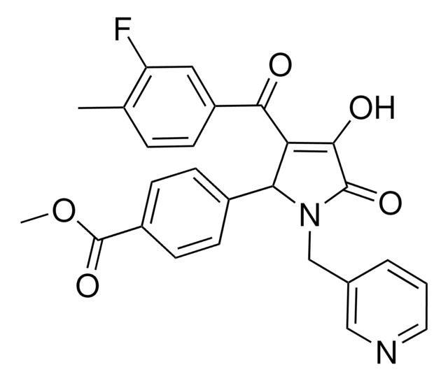 METHYL 4-[3-(3-FLUORO-4-METHYLBENZOYL)-4-HYDROXY-5-OXO-1-(3-PYRIDINYLMETHYL)-2,5-DIHYDRO-1H-PYRROL-2-YL]BENZOATE AldrichCPR