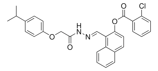 1-(2-((4-ISOPROPYLPHENOXY)ACETYL)CARBOHYDRAZONOYL)-2-NAPHTHYL 2-CHLOROBENZOATE AldrichCPR