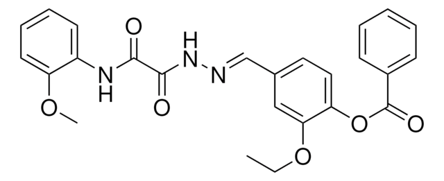 2-ETHOXY-4-(2-((2-METHOXYANILINO)(OXO)ACETYL)CARBOHYDRAZONOYL)PHENYL BENZOATE AldrichCPR