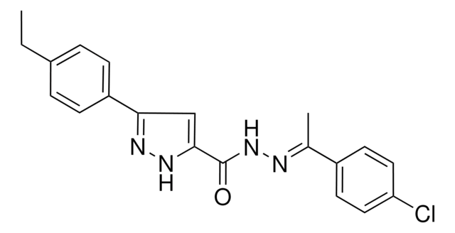 N'-(1-(4-CHLOROPHENYL)ETHYLIDENE)-3-(4-ETHYLPHENYL)-1H-PYRAZOLE-5-CARBOHYDRAZIDE AldrichCPR