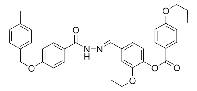 2-ETHOXY-4-[(E)-({4-[(4-METHYLBENZYL)OXY]BENZOYL}HYDRAZONO)METHYL]PHENYL 4-PROPOXYBENZOATE AldrichCPR