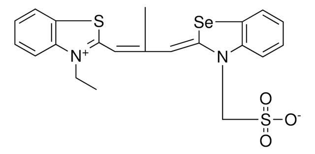 3-((2Z)-2-[2-ETHYL-3-(3-ETHYL-1,3-BENZOTHIAZOL-3-IUM-2-YL)-2-PROPENYLIDENE]-1,3-BENZOSELENAZOL-3(2H)-YL)-1-PROPANESULFONATE AldrichCPR