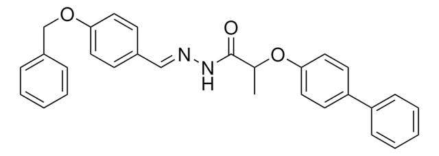 N'-(4-(BENZYLOXY)BENZYLIDENE)-2-((1,1'-BIPHENYL)-4-YLOXY)PROPANOHYDRAZIDE AldrichCPR