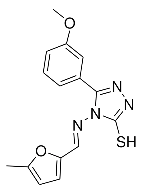 5-(3-METHOXYPHENYL)-4-(((5-ME-2-FURYL)METHYLENE)AMINO)-4H-1,2,4-TRIAZOLE-3-THIOL AldrichCPR