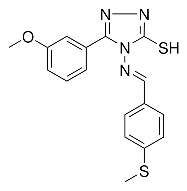 5-(3-MEO-PH)-4-((4-(METHYLSULFANYL)BENZYLIDENE)AMINO)-4H-1,2,4-TRIAZOLE-3-THIOL AldrichCPR