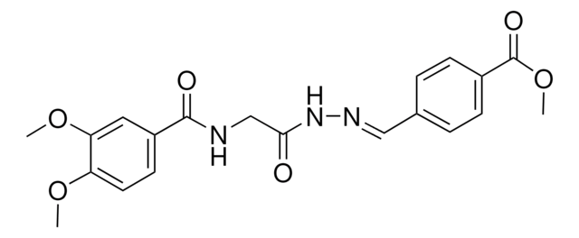 METHYL 4-(2-(((3,4-DIMETHOXYBENZOYL)AMINO)ACETYL)CARBOHYDRAZONOYL)BENZOATE AldrichCPR