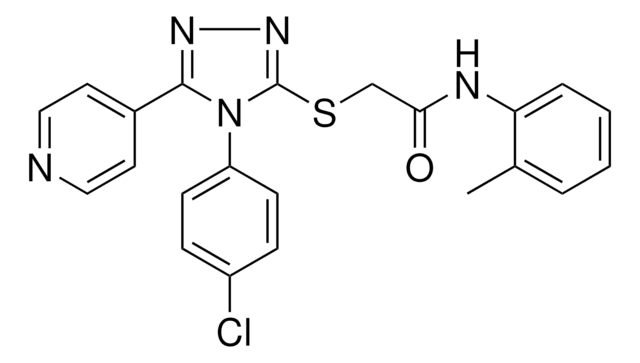 2-{[4-(4-CHLOROPHENYL)-5-(4-PYRIDINYL)-4H-1,2,4-TRIAZOL-3-YL]SULFANYL}-N-(2-METHYLPHENYL)ACETAMIDE AldrichCPR