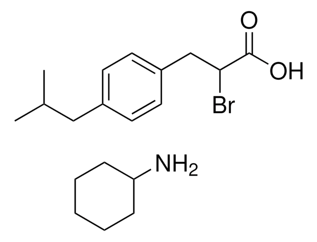 2-BROMO-3-(4-ISOBUTYLPHENYL)PROPANOIC ACID COMPOUND WITH CYCLOHEXANAMINE (1:1) AldrichCPR