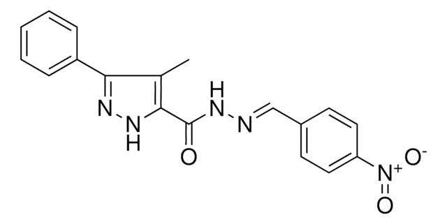 4-METHYL-5-PHENYL-2H-PYRAZOLE-3-CARBOXYLIC ACID (4-NITRO-BENZYLIDENE)-HYDRAZIDE AldrichCPR