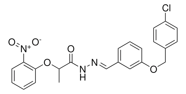 N'-(3-((4-CHLOROBENZYL)OXY)BENZYLIDENE)-2-(2-NITROPHENOXY)PROPANOHYDRAZIDE AldrichCPR