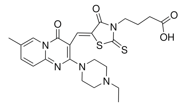 4-((5Z)-5-{[2-(4-ETHYL-1-PIPERAZINYL)-7-METHYL-4-OXO-4H-PYRIDO[1,2-A]PYRIMIDIN-3-YL]METHYLENE}-4-OXO-2-THIOXO-1,3-THIAZOLIDIN-3-YL)BUTANOIC ACID AldrichCPR