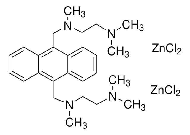 N,N&#8242;-Bis(2-dimethylaminoethyl)-N,N&#8242;-dimethyl-9,10-anthracenedimethanamine biszinc chloride complex BioReagent, suitable for fluorescence, &#8805;90% (TLC)