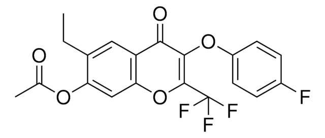 6-ETHYL-3-(4-FLUOROPHENOXY)-4-OXO-2-(TRIFLUOROMETHYL)-4H-CHROMEN-7-YL ACETATE AldrichCPR