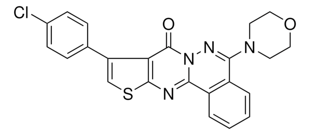 9-(4-CL-PH)5-(4-MORPHOLINYL)-8H-THIENO(2',3':4,5)PYRIMIDO(2,1-A)PHTHALAZIN-8-ONE AldrichCPR