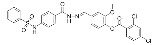 2-METHOXY-4-[(E)-({4-[(PHENYLSULFONYL)AMINO]BENZOYL}HYDRAZONO)METHYL]PHENYL 2,4-DICHLOROBENZOATE AldrichCPR