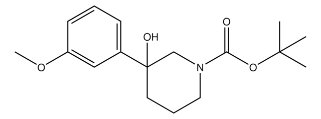 tert-Butyl 3-hydroxy-3-(3-methoxyphenyl)piperidine-1-carboxylate AldrichCPR