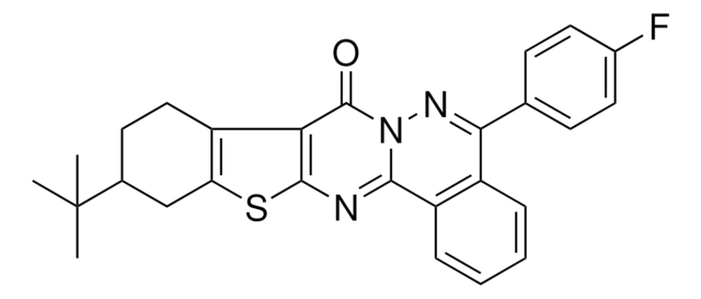 11-TERT-BUTYL-5-(4-FLUOROPHENYL)-9,10,11,12-TETRAHYDRO-8H-[1]BENZOTHIENO[2',3':4,5]PYRIMIDO[2,1-A]PHTHALAZIN-8-ONE AldrichCPR