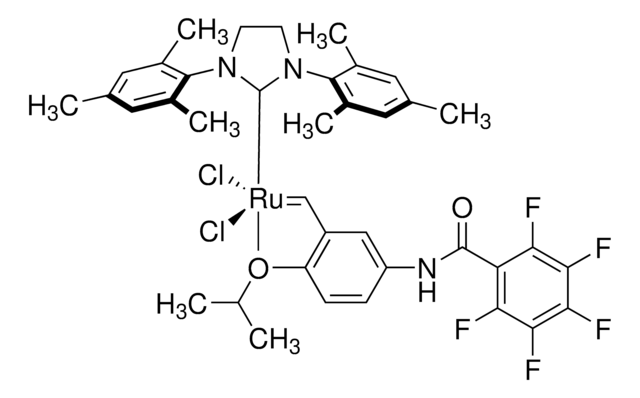 Dichloro[1,3-bis(2,4,6-trimethylphenyl)-2-imidazolidinylidene][(2-isopropoxy)(5-pentafluorobenzoylamino)benzylidene]ruthenium(II)