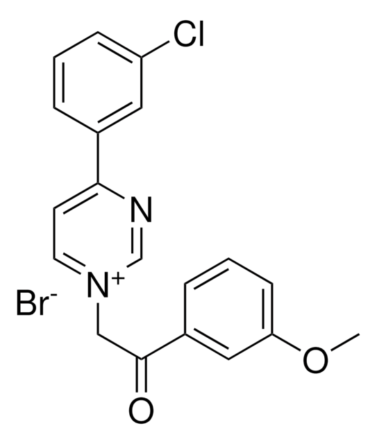 4-(3-CHLOROPHENYL)-1-(2-(3-METHOXYPHENYL)-2-OXOETHYL)PYRIMIDIN-1-IUM BROMIDE AldrichCPR