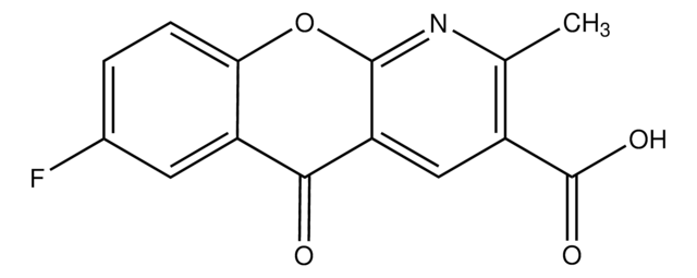 7-Fluoro-2-methyl-5-oxo-5H-[1]benzopyrano[2,3-b]pyridine-3-carboxylic acid AldrichCPR