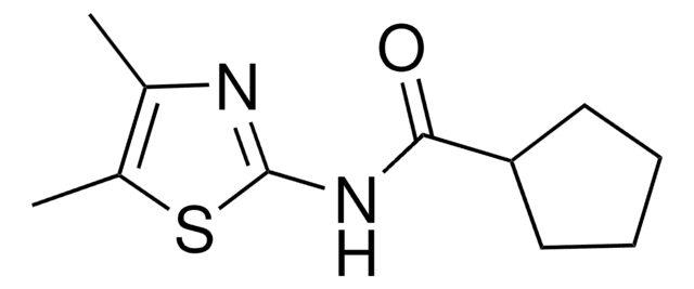 N-(4,5-DIMETHYL-1,3-THIAZOL-2-YL)CYCLOPENTANECARBOXAMIDE AldrichCPR