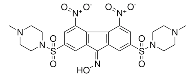 2,7-BIS-(4-METHYL-PIPERAZINE-1-SULFONYL)-4,5-DINITRO-FLUOREN-9-ONE OXIME AldrichCPR