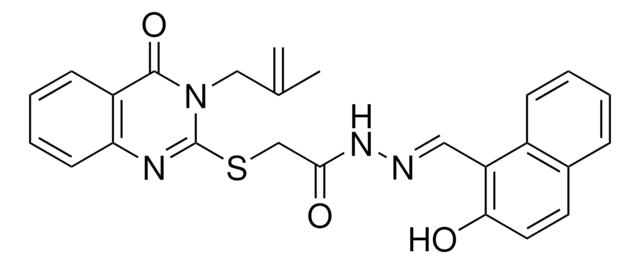 N'-[(E)-(2-HYDROXY-1-NAPHTHYL)METHYLIDENE]-2-{[3-(2-METHYL-2-PROPENYL)-4-OXO-3,4-DIHYDRO-2-QUINAZOLINYL]SULFANYL}ACETOHYDRAZIDE AldrichCPR