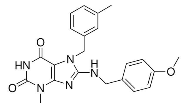 8-[(4-METHOXYBENZYL)AMINO]-3-METHYL-7-(3-METHYLBENZYL)-3,7-DIHYDRO-1H-PURINE-2,6-DIONE AldrichCPR