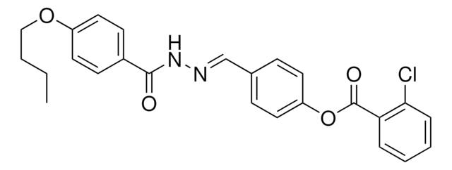 4-(2-(4-BUTOXYBENZOYL)CARBOHYDRAZONOYL)PHENYL 2-CHLOROBENZOATE AldrichCPR